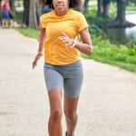 5KGE Healthy Girl Running Exercise